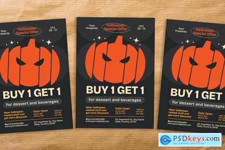 Minimalist Halloween Promotion Flyer