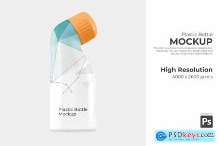 PSD Plastic Bottle Mockup