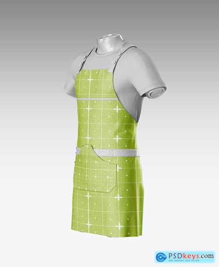 Set Men's Apron with Mannequin Mockup