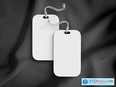 Cardboard Hang Tag Label Psd Mockups Set