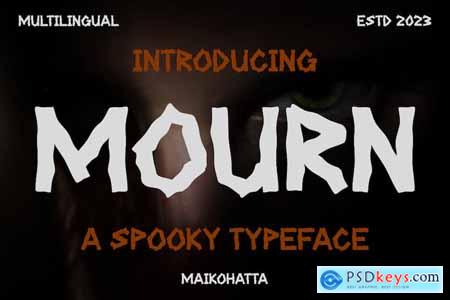 Mourn - Spooky Typeface