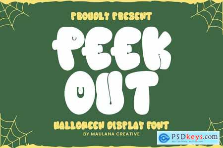 Peek Out Halloween Display Font