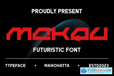Makqu - Futuristic Font