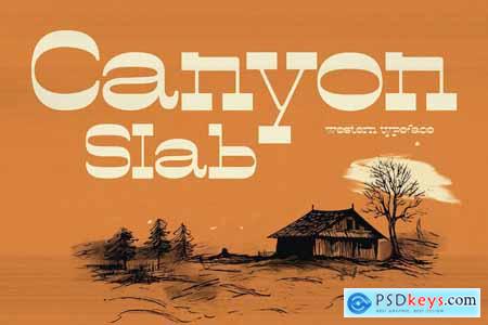 Canyon Slab - Wild West Typeface
