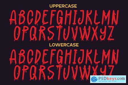 Sorrow Bloody - Modern Scary Typeface