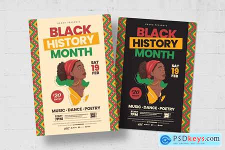 Black History Month Flyer Template ACL82HG