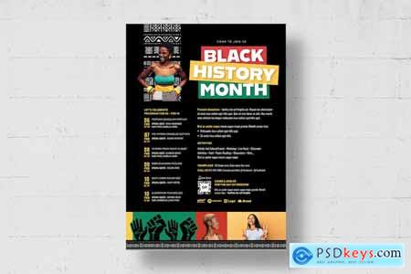 Black History Month Flyer Template 5KLAXFG