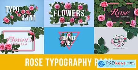 Rose Typography Pack 16964280