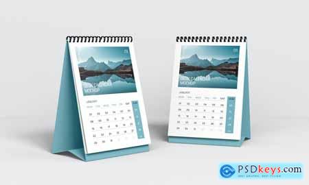 Vertical Desk Calendar Psd Mockup Set