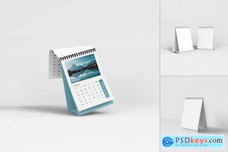 Vertical Desk Calendar Psd Mockup Set