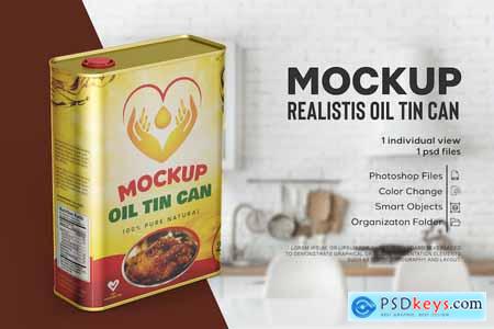 Oil Tin Mockup