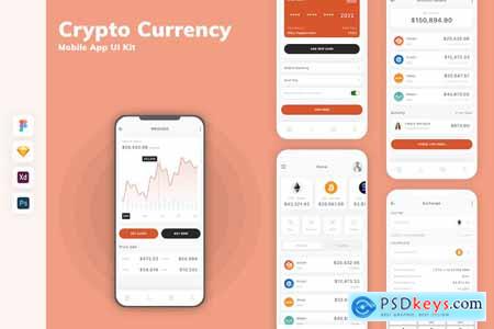 Crypto Currency Mobile App UI Kit UHVWLGG