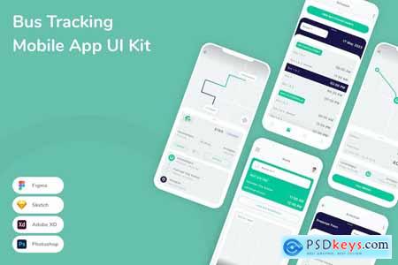 Bus Tracking Mobile App UI Kit