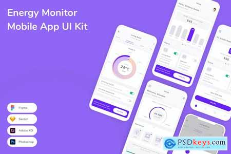 Energy Monitor Mobile App UI Kit