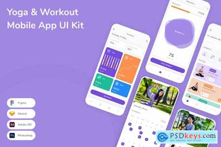 Yoga & Workout Mobile App UI Kit