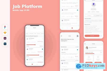 Job Platform Mobile App UI Kit