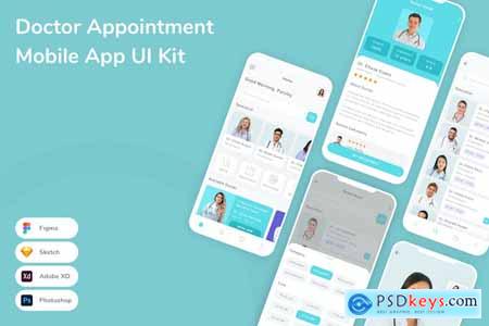 Doctor Appointment Mobile App UI Kit YRUE6RX