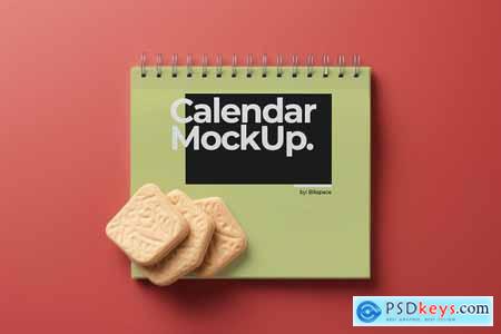 Table Calendar Mockup With Minimal Background #03