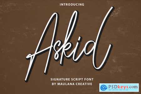 Askid Signature Script Font