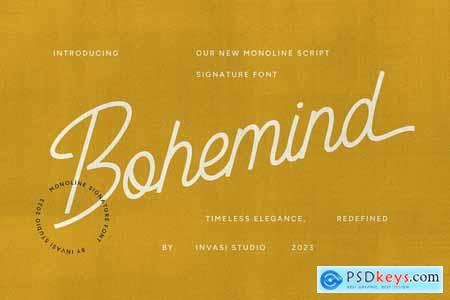 Bohemind - Monoline Signature Font