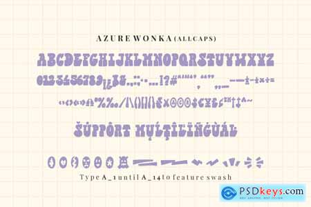 Azure Wonka - A Display Font