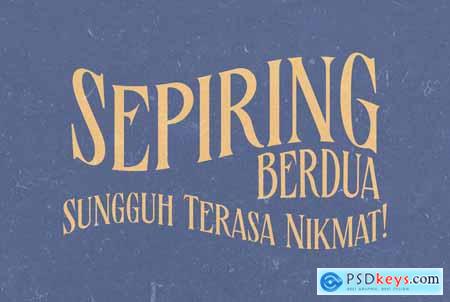 Sepiring - Condensed Serif Display Typeface