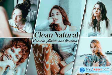 Clean Natural Portrait Presets Mobile and Desctop