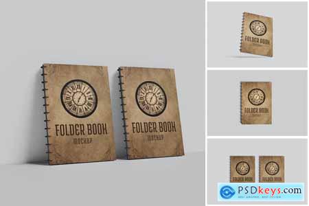 Spiral Folder Book Mockup