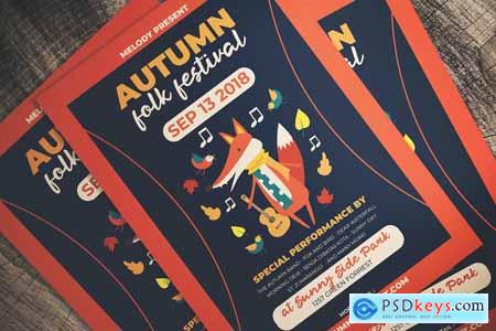 Autumn Folk Fest Flyer