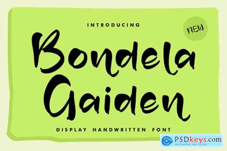 Bondela Gaiden Display Handwritten Font