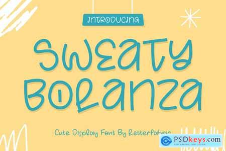 Sweaty Bolanza a Display Font