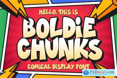 Boldie Chunks - Comical Display Font