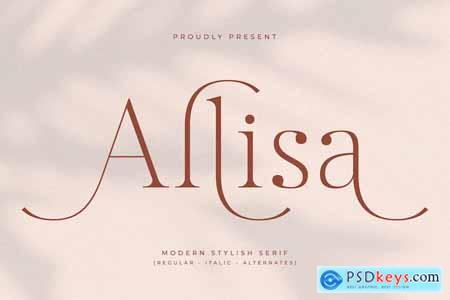 Allisa Modern Stylish Serif Font
