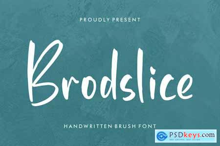 Brodslice Handwritten Brush Font