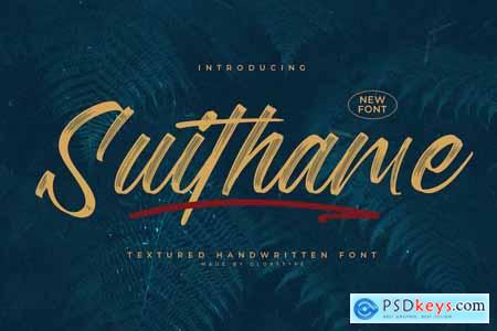 Suithame Textured Handwritten Font