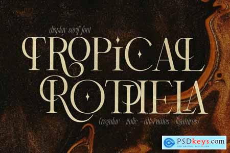 Tropical Rothela Display Serif Font