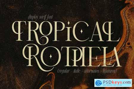 Tropical Rothela Display Serif Font