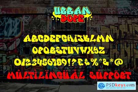 Urban Dope - Layered Graffiti Font