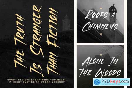 Chanrest Spooky Brush Display Font