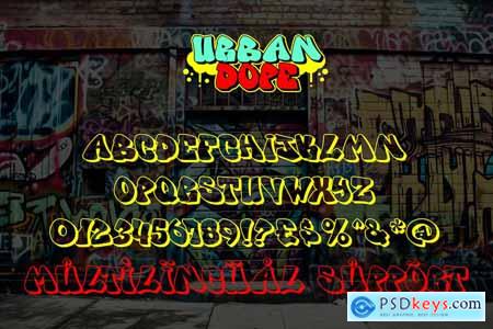 Urban Dope - Layered Graffiti Font