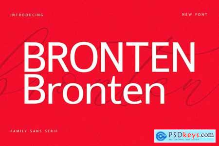 Bronten Family Sans Serif Font