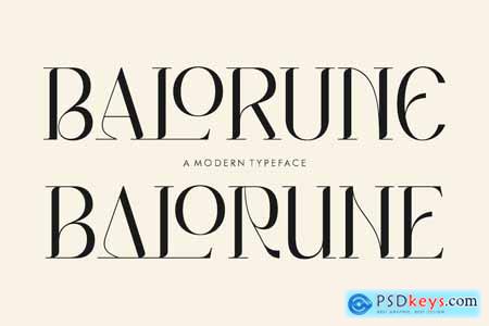 Balorune A Modern Type Face Font