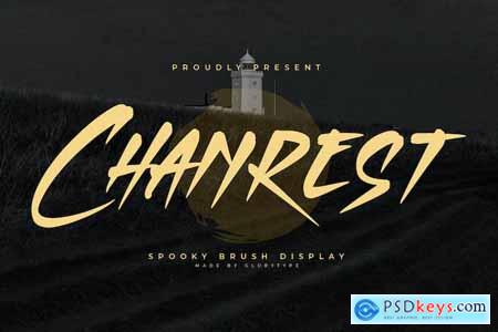 Chanrest Spooky Brush Display Font