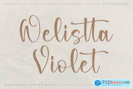 Welistta Violet Script Font