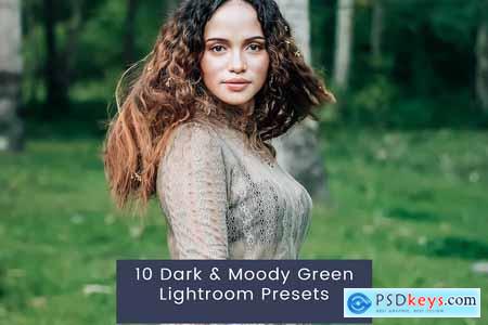 10 Dark & Moody Green Lightroom Presets