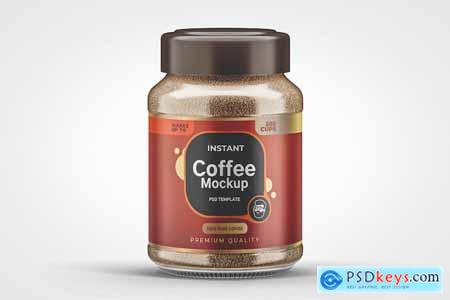 Instant Coffee Jar Mockup