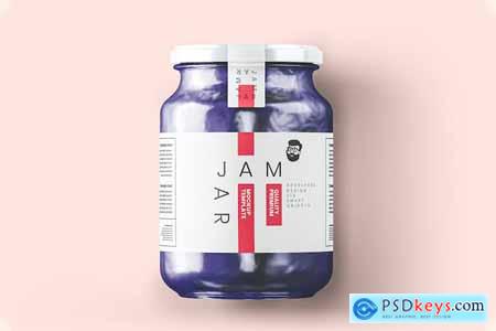 Jam Jar Mockup J3FJCKJ