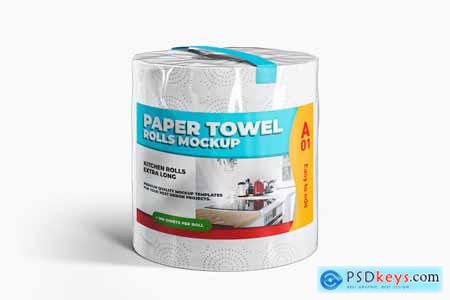 Paper Towel Roll Mockup