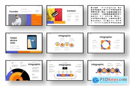 Hancok – Business PowerPoint Template » Free Download Photoshop Vector ...