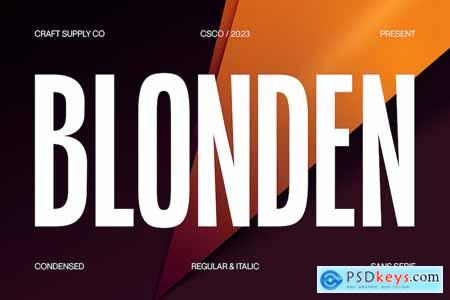 Blonden - Condensed Sans Serif